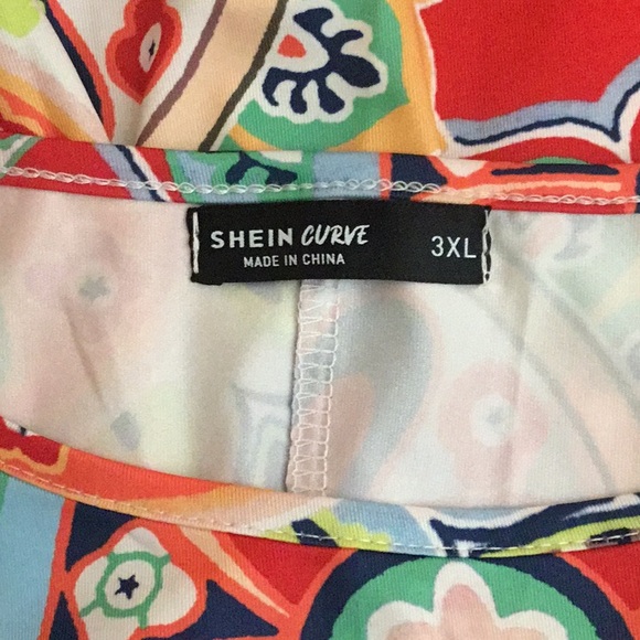 New SHEIN  Colorful Summer Flare Dress - Picture 7 of 15